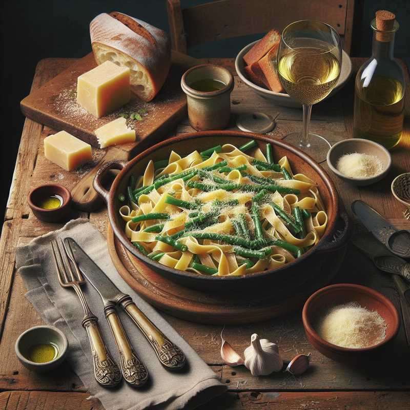 Pasta with green beans