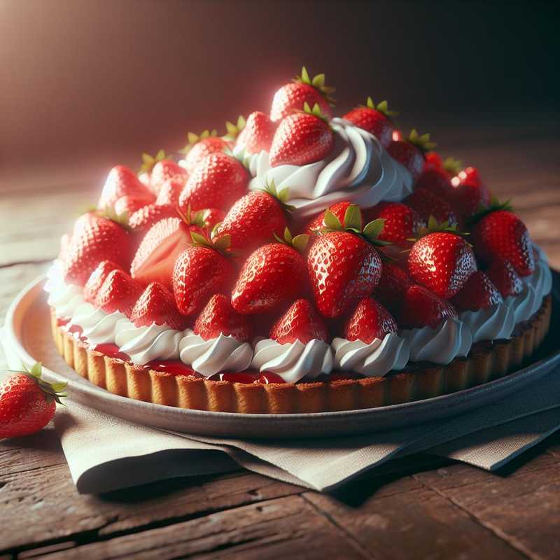 Strawberry and Cream Cake