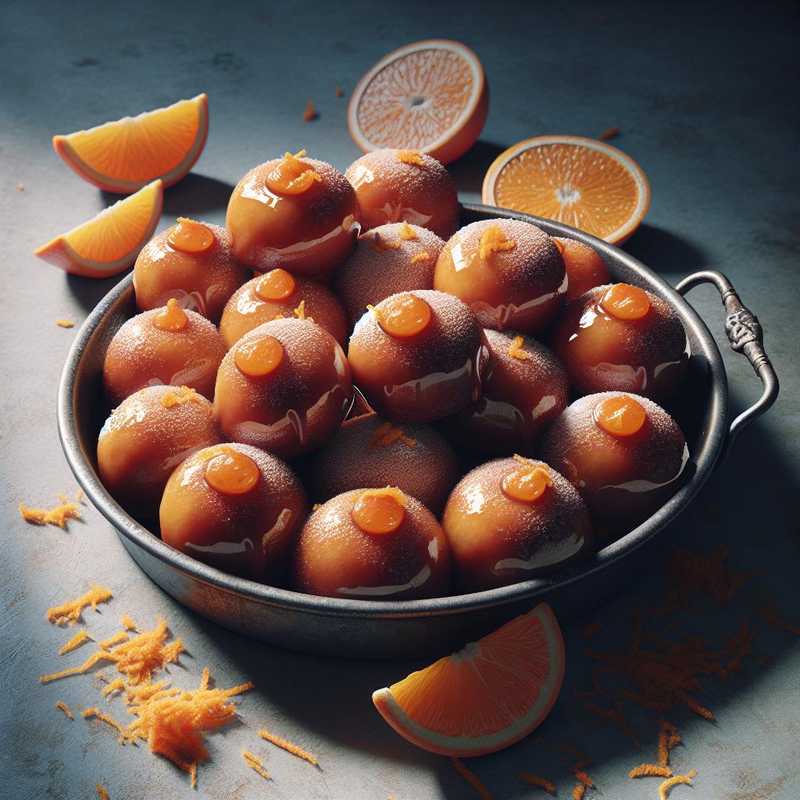 Glazed Fried and Baked Orange Doughnuts