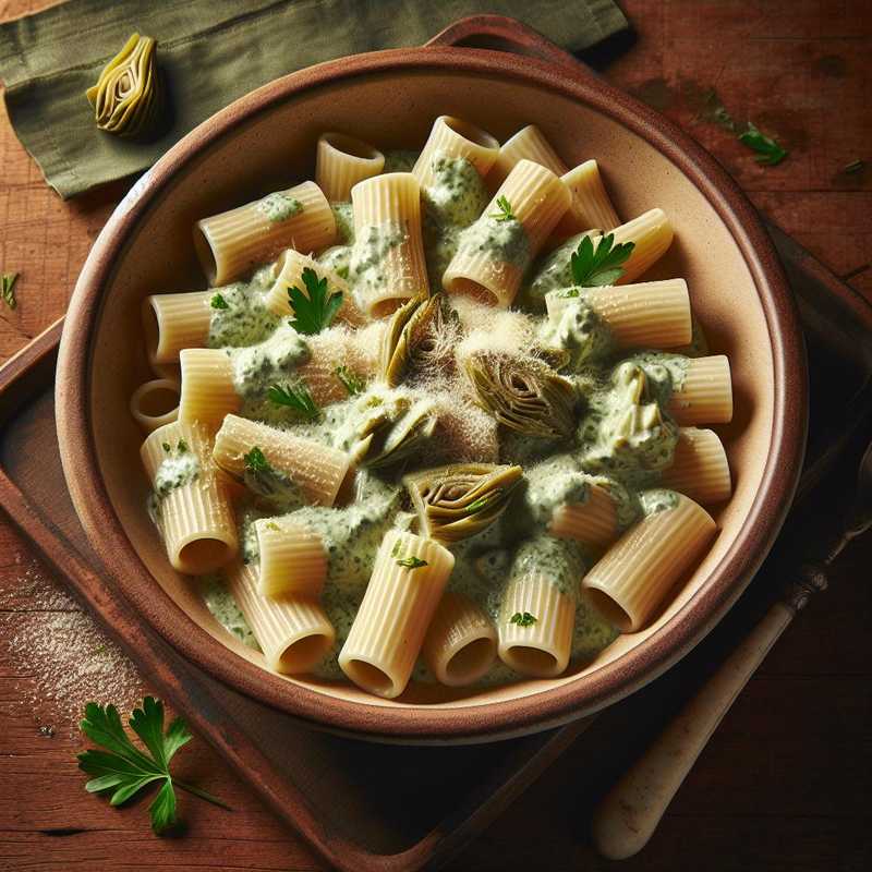 Sedanini rigati with artichoke cream