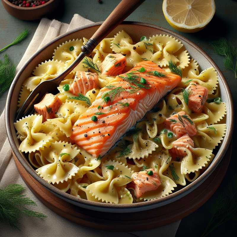 Farfalle with Fresh Salmon